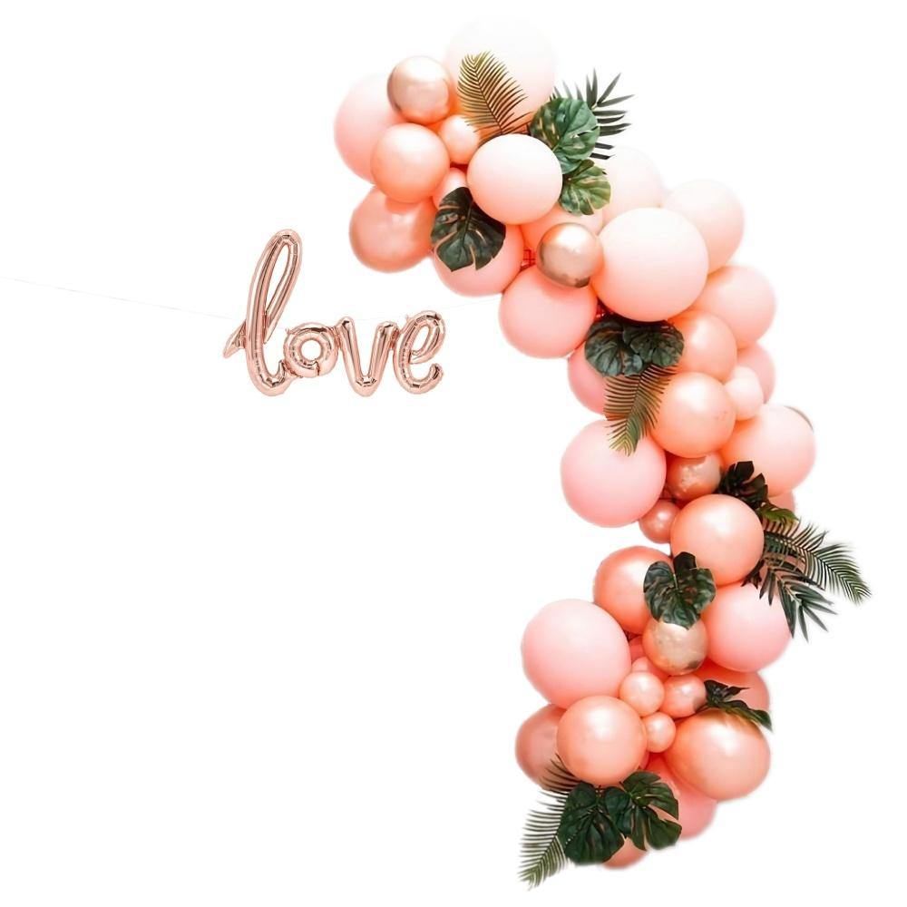 Pink balloon store garland